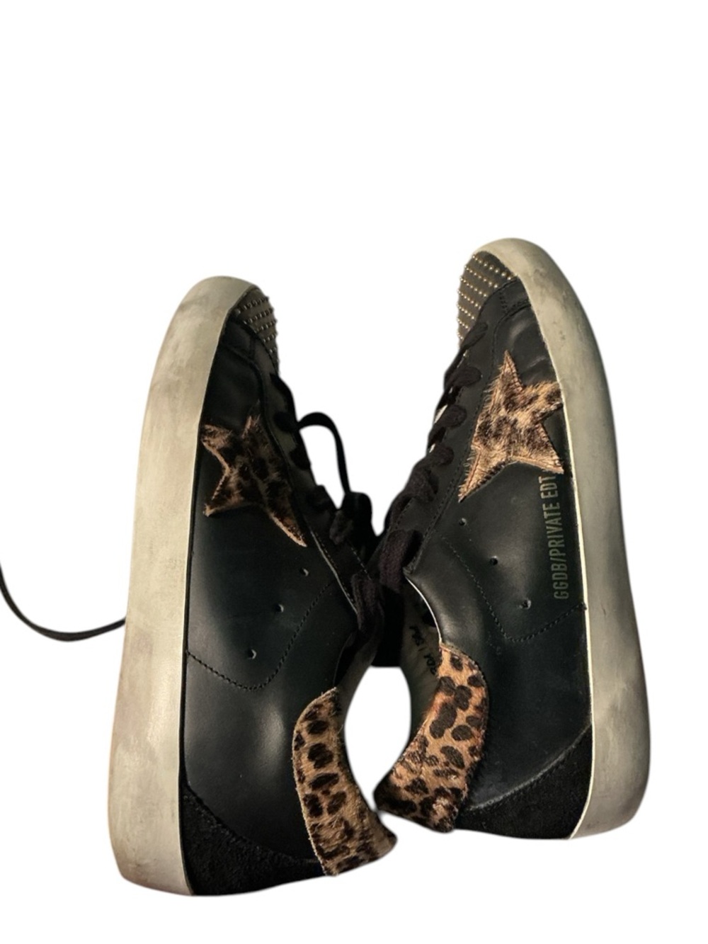 Golden Goose Superstar Pony Hair ,Leopard Print Sneakers - Picture 7 of 16